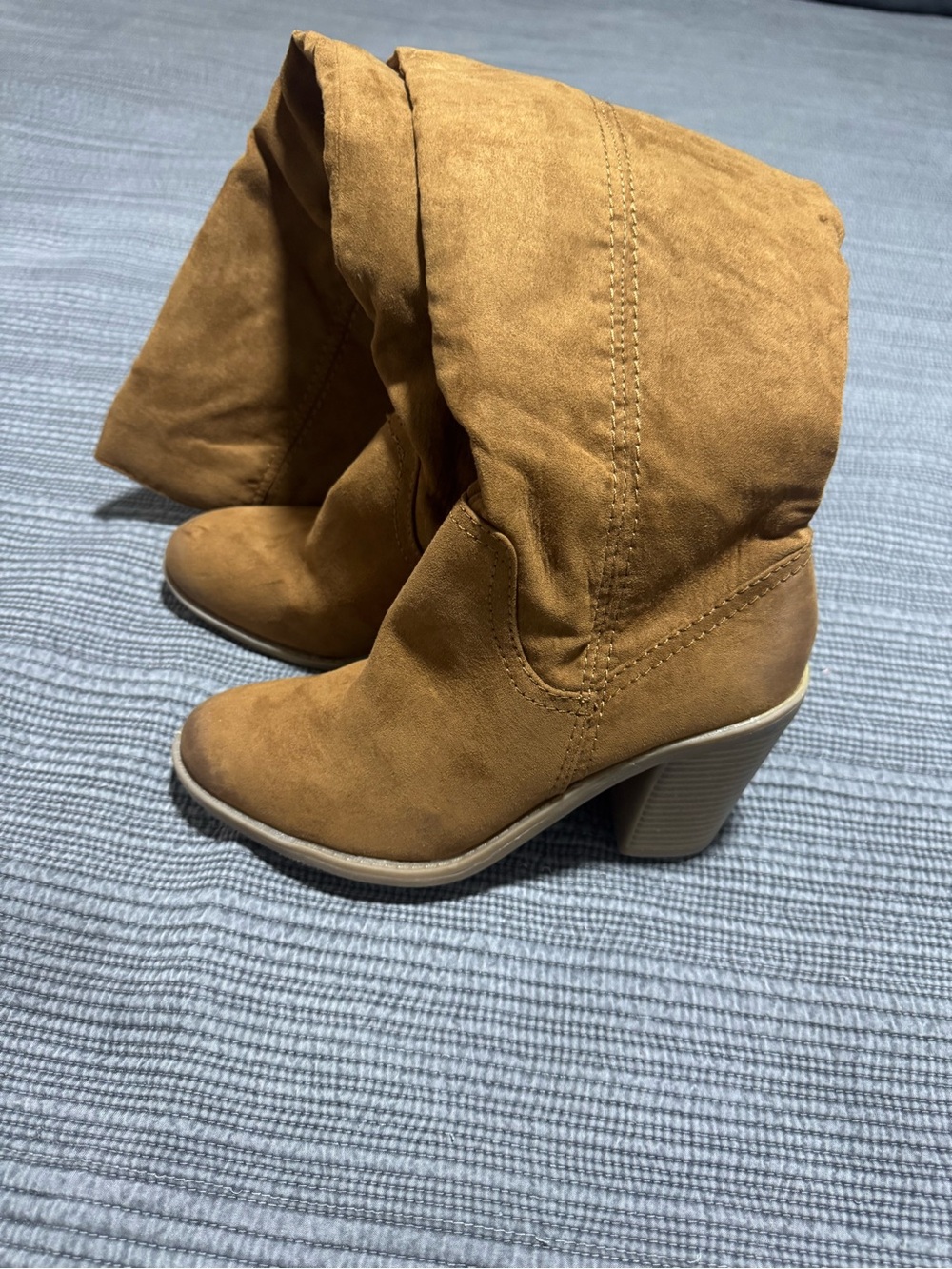 DV by Dolce Vita Suede Ankle Boots in Camel Brown